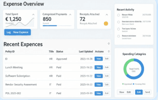 Real-time expense tracking 