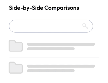 Side-by-side comparisons